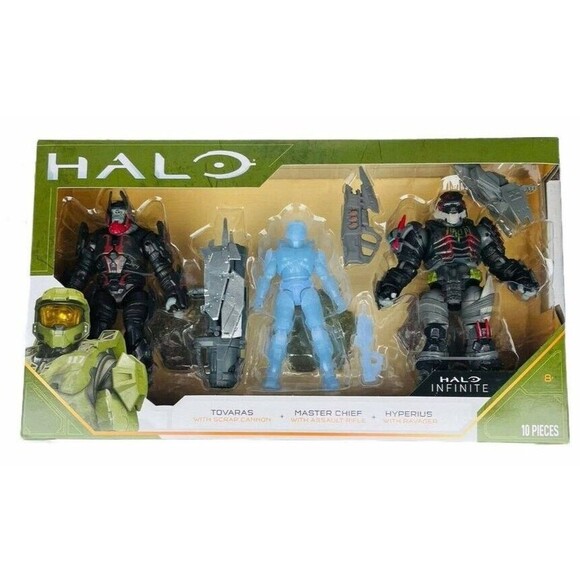 Wicked Cool Toys Other - Halo Infinite 3 Figure 10 pc Pack –Master Chief Tovaras Hyperius 5"-NEW